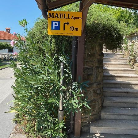 Maeli Apartment Lucija Bagian luar foto